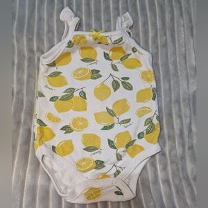 Hudson Baby Bodysuit with Lemon Print